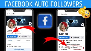 Get 1,000,000 FOLLOWERS on Facebook || Facebook Auto Followers || Increase Facebook Followers 2023