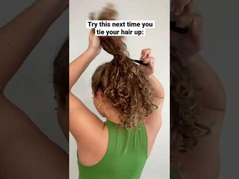 EASY UPDO CURLY HAIRSTYLE + HACK FOR VOLUME 😮