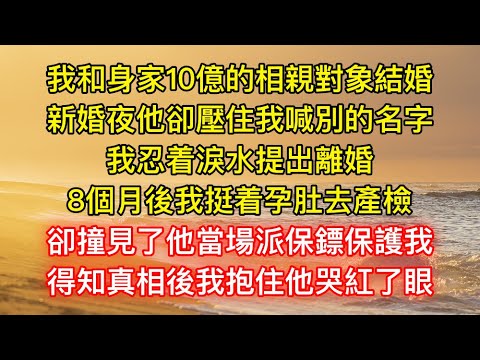 我和身家10億的相親對象結婚，新婚夜他卻壓住我喊別的名字！我忍着淚水提出離婚！8個月後我挺着孕肚去產檢，卻撞見了他！當場派保鏢保護我，得知真相後我抱住他哭紅了眼