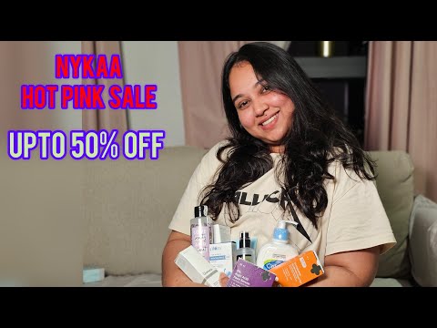 Nykaa Hot pink sale| skincare recommendations | upto 50% off