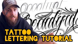 Tattoo Lettering Tutorial/ Lettering 101 - P Hughes Tattoo