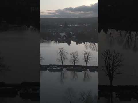 Flooding around central trail Oxford at dusk - no more rain please.