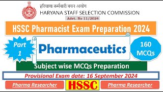 Pharmaceutics HSSC Pharmacist exam preparation 2024 #hsscpharmacists #pharmacist #hssc 160 mcqs