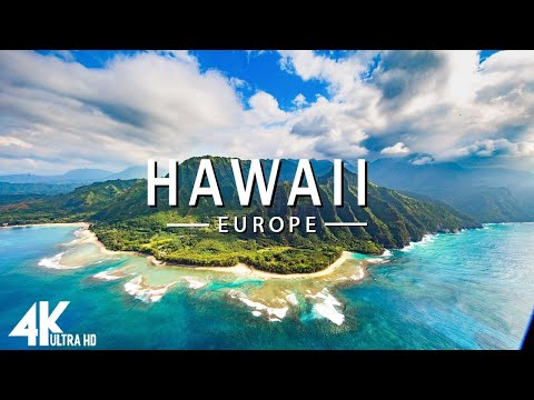 FLYING OVER HAWAII (4K UHD) - Relaxing Music Along With Beautiful Nature Videos - 4K Video HD