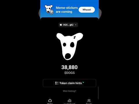 Token Claim  hints Dogs airdrop Claim | dogs listing date and price | Dogs Airdrop Checklist | dogs