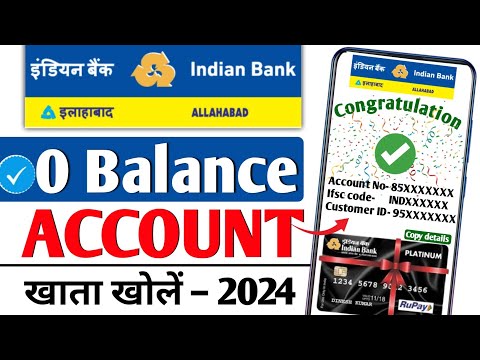 Indian bank zero balance account open 2024 | Indian bank zero balance account opening online 2024 |