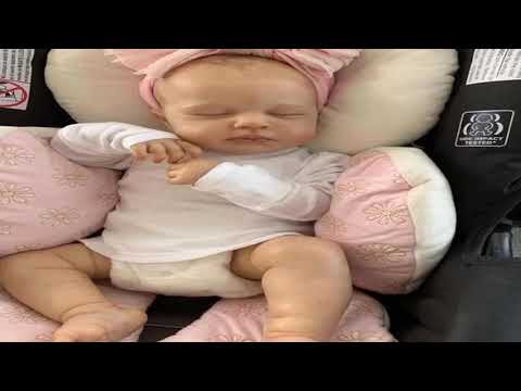 19 Inch Finished Reborn Baby Dolls LouLou 3D Skin Visible Veins Silicone Vinyl D