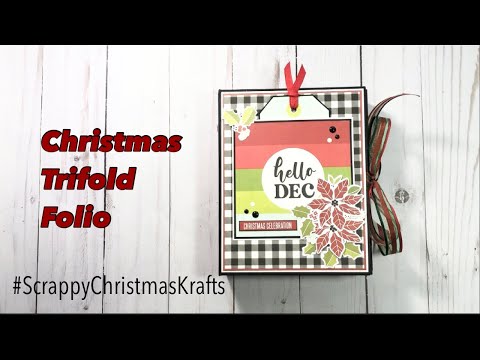 Christmas Trifold Folio Album a #scrappychristmaskrafts collab w/@KarolinasKrafts | SS Make it Merry