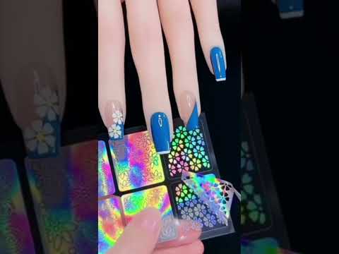 #BeautifulNailArt #Blue #youtubeshorts #shortvideo #trending #beautiful #nailart #shorts