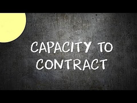 Legal Capacity to Contract