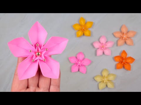 Easy Paper Flowers: Origami Peach Blossoms