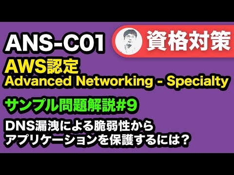 VPC 内のアプリケーションがアクセスできるドメインのモニタリングと制御を行う【ANS-C01 AWS認定 Advanced Networking - Specialty サンプル問題解説 #09】