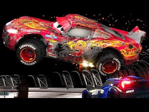 Lightning McQueen's Big Crash | Pixar Cars | Winning Mcqueen