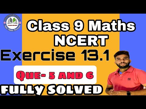 Class 9 Maths Exercise 13.1 Question 5, 6 surface Area and volume cube and cuboid question