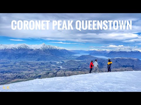 Queenstown Coronet Peak Ski Resort Driving Tour 4K 2024 | Spring Skiing | New Zealand Driving Tour