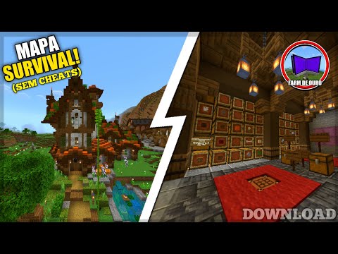 DOWNLOAD MAPA SURVIVAL LEVE (SEM CHEATS) COM FARMS, CONSTRUÇÕES E ITENS OPS - MOSTRANDO MAPAS #11