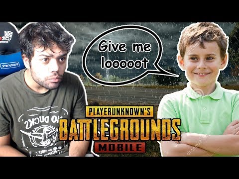 Carrying A Random 9 Year Old In PUBG Mobile Against Hackers  !!!