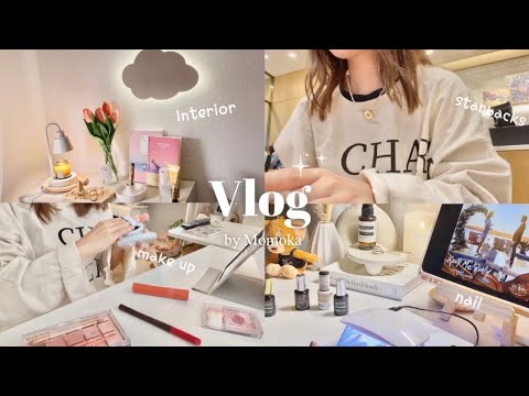 vlog | 販売員、久しぶりの中番のお仕事の1日👩🏻‍💻✨朝の身支度👚カフェ☕️退勤後🌙