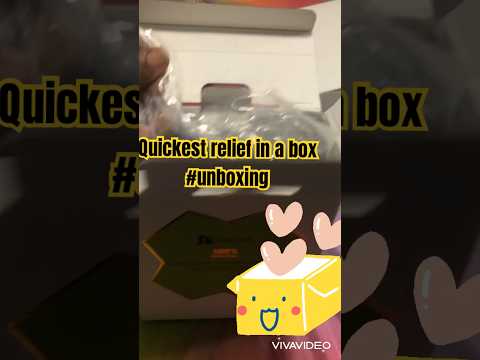 Quickest relief in a box 100% Natural #unboxing #relief #natural