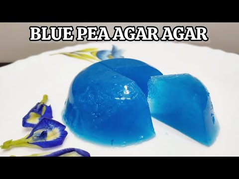 how to make blue pea agar agar | butterfly pea agar agar | flower agar agar