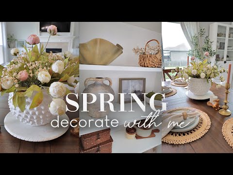 SPRING DECORATE WITH ME || SPRING DINING ROOM DECORATING || HOME DECORATING IDEAS 2024