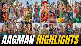 Highlights of Mumbai Ganpati Maha Aagman 2024😍❤️ | 120 Ganpati Arrivals | Mumbai Ganpati 2024