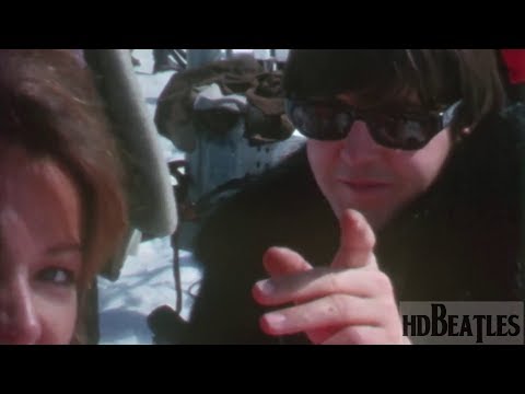 The Beatles at filming for a movie Help! [Obertauern, Austria]