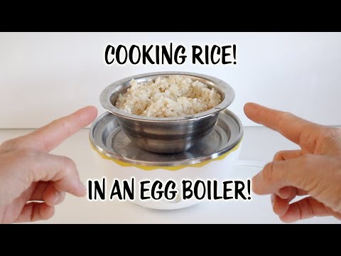 Cooking Rice In An Egg Boiler - Dash Egg Cooker - Solar Cooking