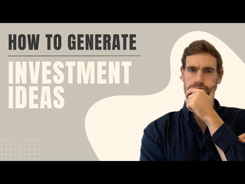 How to Generate Investment Ideas (pt.2)