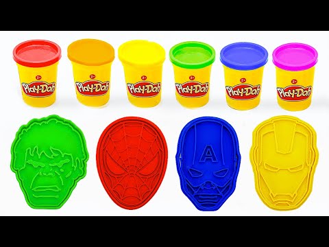 Playing with Superhero Play Doh | Hulk, Spiderman, and more | Preschool Toddler Toy Learning Video