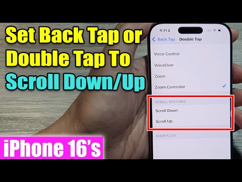 iPhone 16/16 Pro Max: How to Set Back Tap or Double Tap To Scroll Down/Up