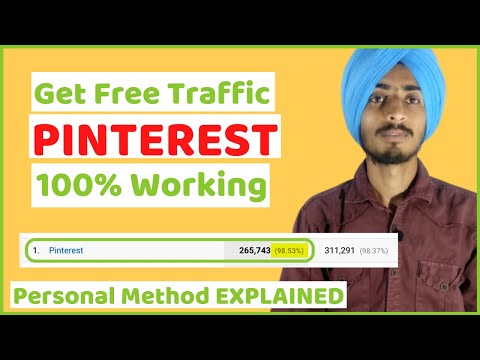 How To Get FREE Website Traffic From PINTEREST in Hindi | 100% Working Personal Method Explained