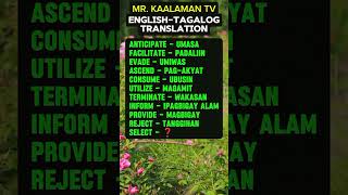 EngLish TagaLog TransLation #5 #translation #english #tagalogreading #englishlearning #filipino