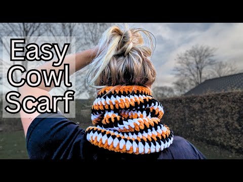 EASY Crochet Cowl Scarf | Snood | Neck Warmer