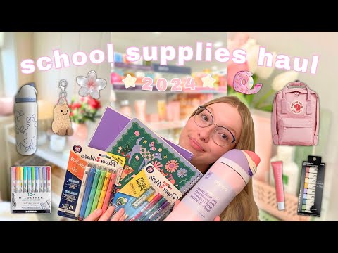 BACK TO SCHOOL SUPPLIES HAUL! *essentials for back to school* 2024 📚✏️