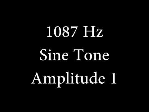 1087 Hz Sine Tone Amplitude 1