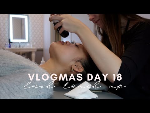 VLOGMAS DAY 18: GETTING MY LASHES FILLED + HOW I TAKE CARE OF THEM!