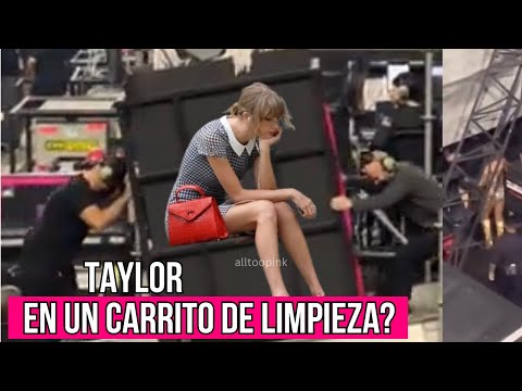 Taylor Swift se esconde en un carrito de limpieza... Teoría confirmada? #erastour #taylorswift