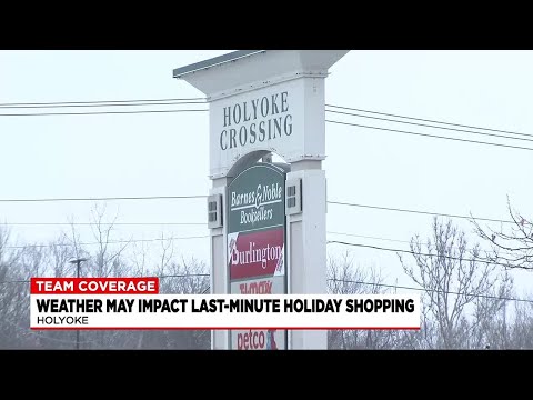 Holiday shoppers still rushing to stores despite the snow