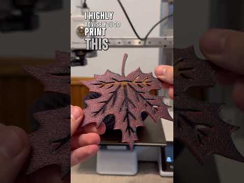 3D Printed Fall Decor #3dprints #3dprinted #3dprint