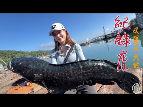 【釣魚日記】距離米虎又更近一步了.....釣魚人最開心的莫過於破紀錄.......Taiwan girl fishingエビ釣り어업｜采蓁 Patti