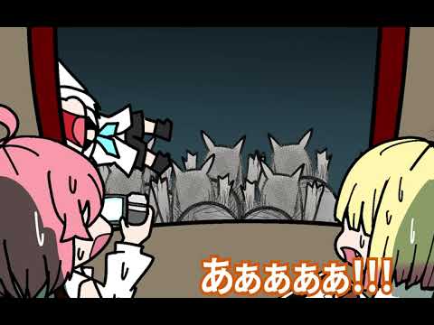 【手描き】全然上手くいかないねぽふみオンエア（さくらみこ・桃鈴ねね・白上フブキ／ホロライブ）