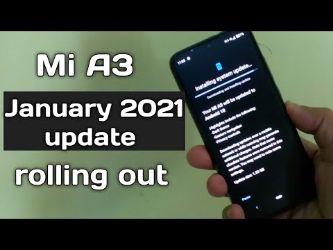 Mi A3 got January 2021 new update | Mi A3 January 2021 update