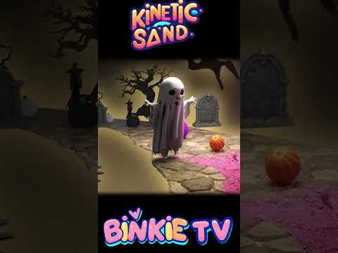 🎃 Color Crash! Smashing Kinetic Sand Ghosts & Pumpkins with Bowling Ball! #halloween 👻 #kineticsand