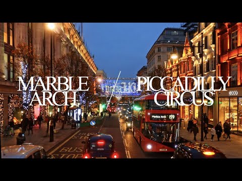 【Bus Ride】Route 94 | Marble Arch→Oxford Circus→Piccadilly Circus