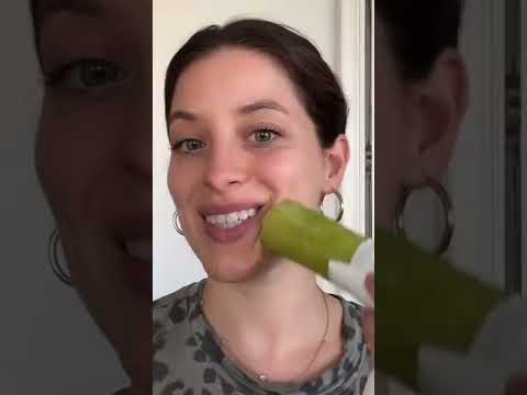 Tiktok viral Frozen Cucumber 🥒 skincare hack #hack #frozen #skincare #tiktok #trend