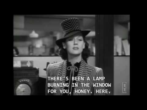 "His Girl Friday" — Hildy jumped out that window