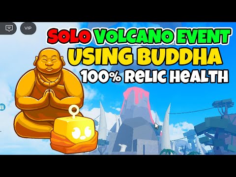 I used BUDDHA FRUIT to complete Volcano Event [100% RELIC HEALTH] - Blox Fruits