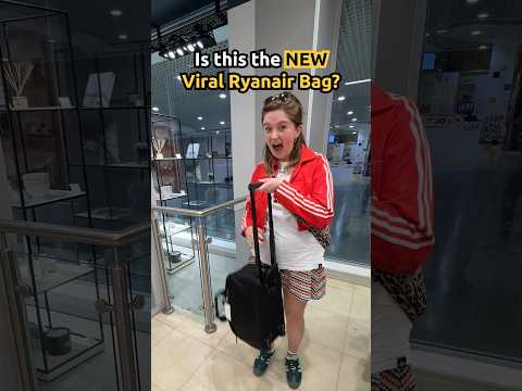 This new viral Ryanair bag HAS WHEELS 🤯 #ryanair #cabinbag #handluggage #ryanairbag