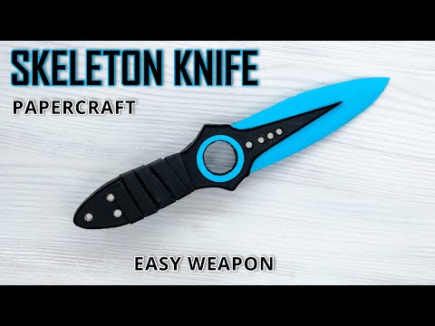 Crafting the Iconic Skeleton Knife from CSGO with Cardboard!